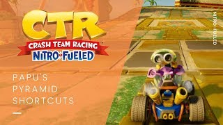 CTR Nitro-Fueled Papu's Pyramid Parkour Trophy/Achievement | Papu's Pyramid Shortcuts