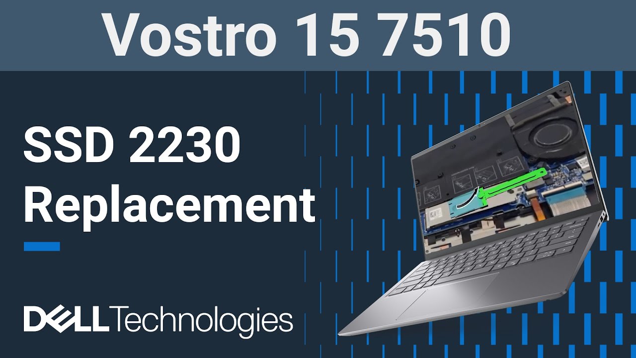 Vostro 15 7510 | How to replace the solid state drive ( SSD ) 2230