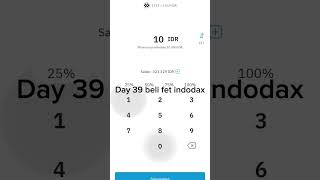 day 39 #dca #bitcoin #indodax #stockmarket #ytshorts