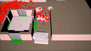 Experimental Crowd Simulation in UE4 Test 1