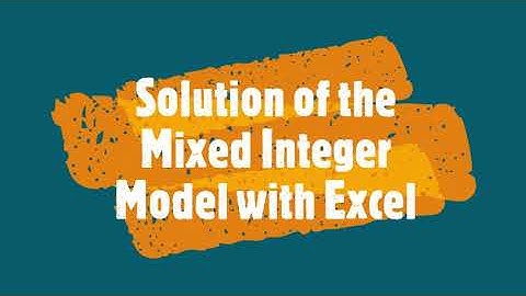 Total Integer, Mixed Integer and QM for Windows SOLUTION