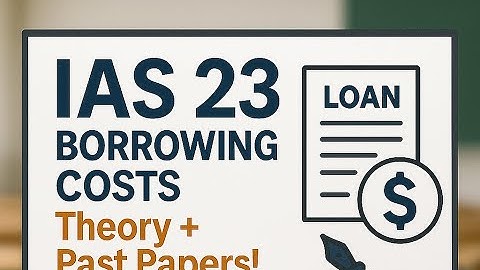 IAS 23 Borrowing Costs Explained | From Theory to Full Calculations (CPA & IFRS Guide)