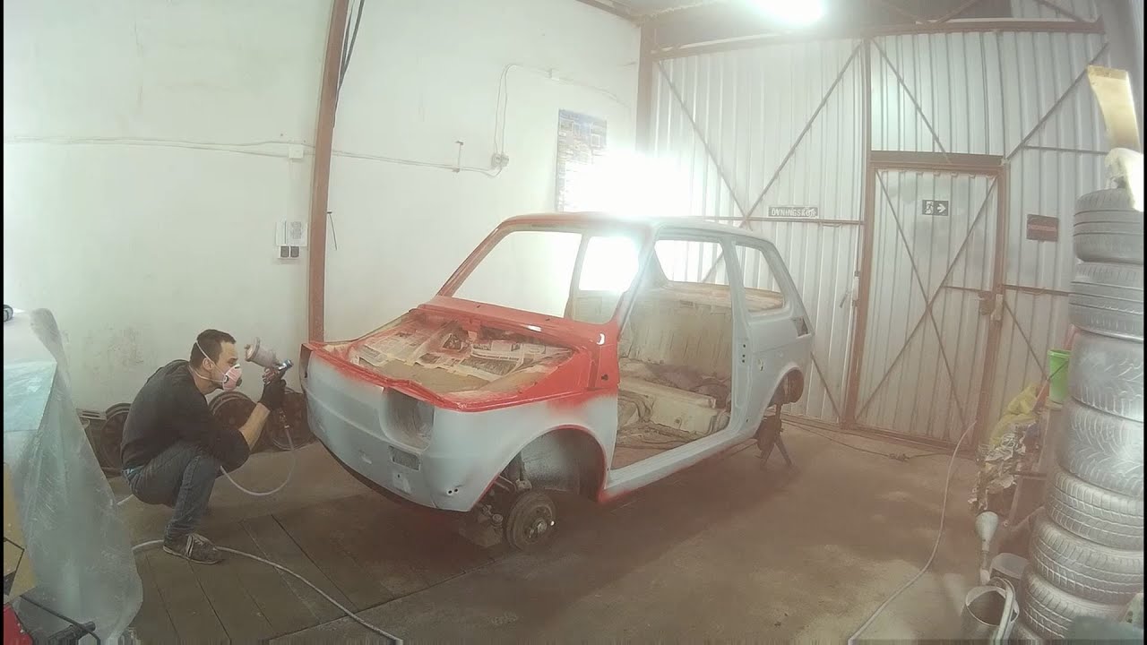 Lakierowanie Fiata 126p #10