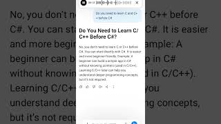 Do You Need to Learn C/C++ Before C#?