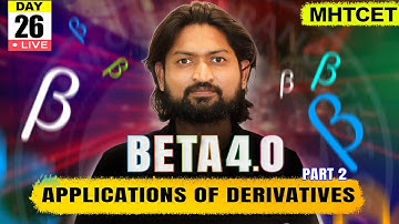 Applications of Derivatives 02 | MHTCET 2025 | Beta 4.0#mhtcet2025 #applicationofderivativesclass12