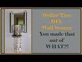 Elegant Glam Wall Sconce Candle Holder Using Kitchen Gadgets! - Dollar Tree DIY Homedecor