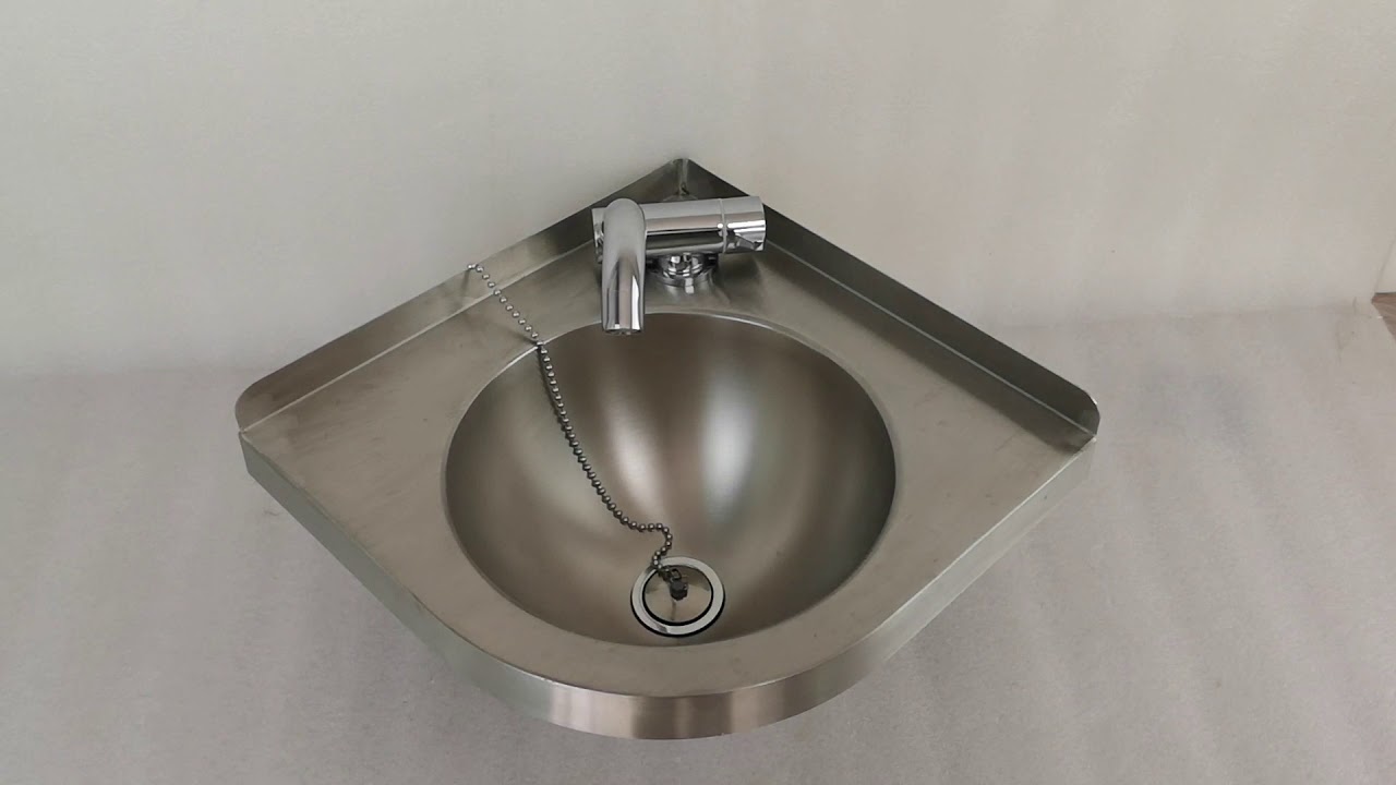 Boat Caravan RV Triangular Stainless Steel Sink 12.0*12.0*5.1inch GR-596