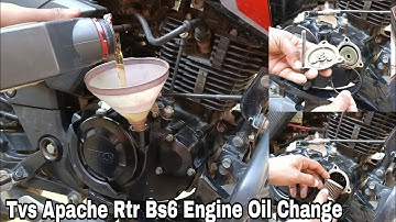 Tvs Apache Rtr 160 2v Bs6 Engine Oil Change||How To Change Engine Oil RTR 160 2v Bs6
