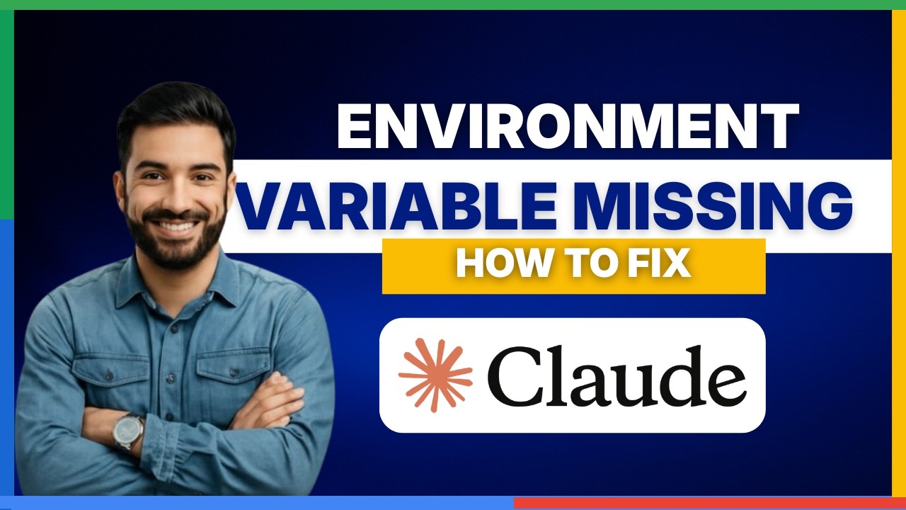 How to fix Claude Code environment variable missing[FULL GUIDE] - YouTube