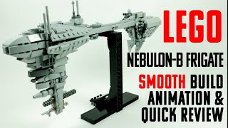 LEGO Nebulon-B Frigate - Smooth Build Animation and Quick Review