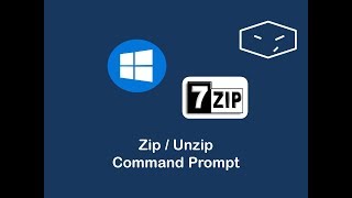 zip and unzip files from command prompt using 7zip