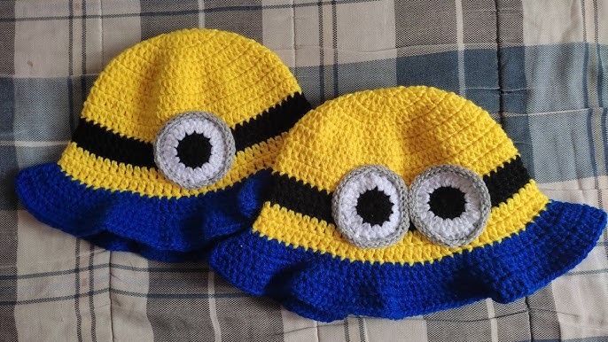 DIY Gorro de MINIONS, paso a paso (3 de 3) en VARIOS TALLES 