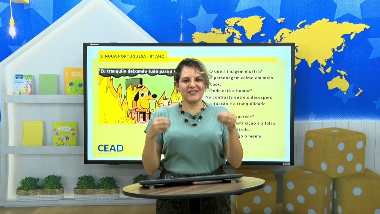 CEADI C.R.I.A. | 8º ANO LÍNGUA PORT. | Leitura e interpretação de memes | 1º bim. Prof.ª Gislane T.