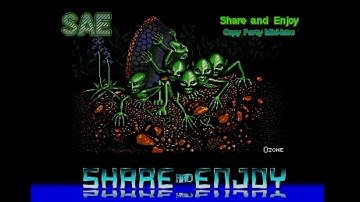 Commodore Amiga demo: Share and Enjoy - A.M.A.S. cracktro (1988)
