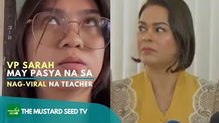 VP Sarah nagsalita na sa nag-viral na teacher! by The Mustard Seed TV 108 views 1 month ago 11 minutes, 23 seconds