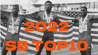 2022年　シーズンベストTOP10