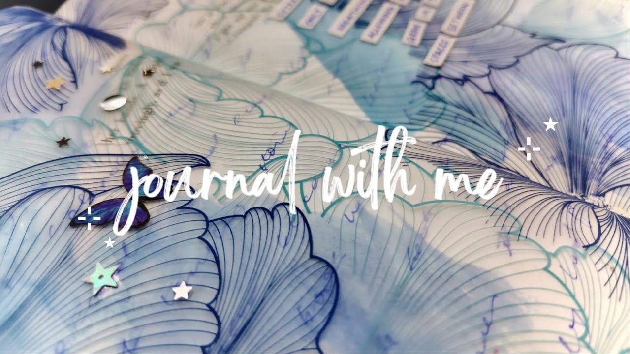 Journal With Me || Simple and easy || Blue Theme ♥︎