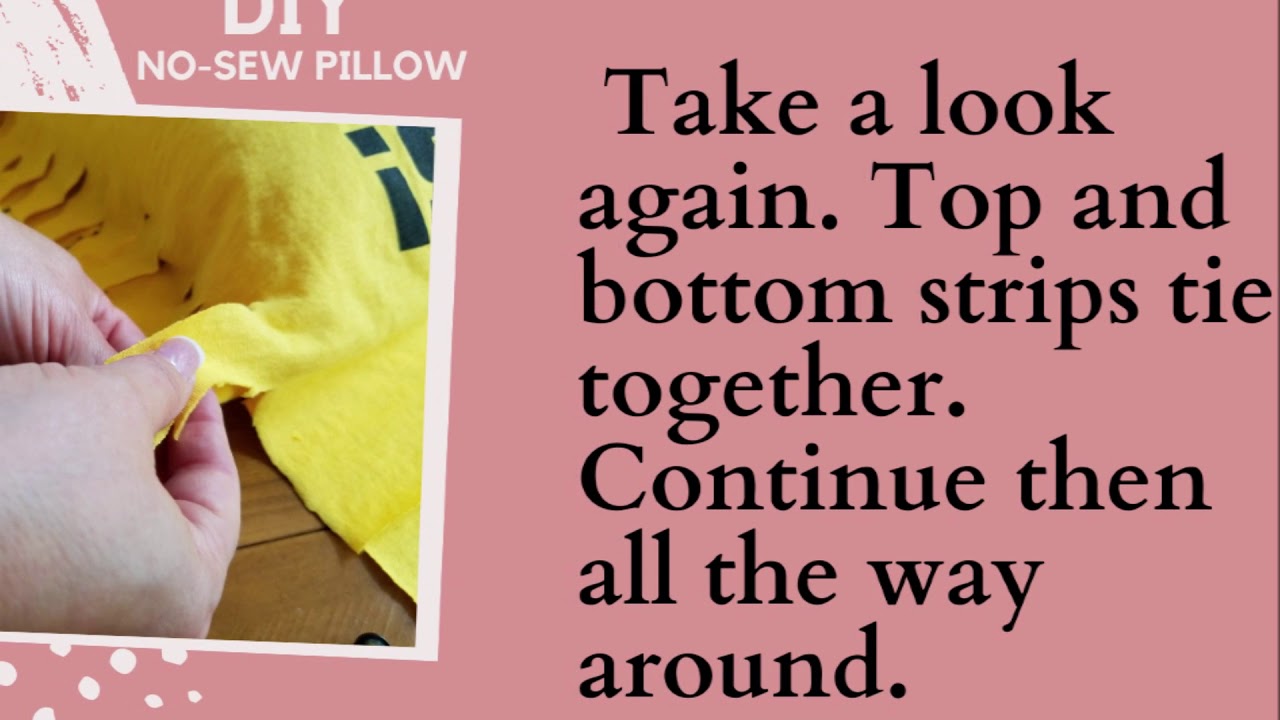 diy NoSew T Shirt Pillows YouTube