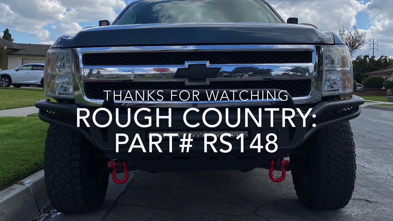 ROUGH COUNTRY INSTALL Tow hook To shackle Conversion 20072013 Silverado Part RS148 YouTube