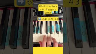 How to play What’s The Story Morning Glory by Oasis on piano