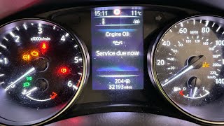 Nissan Qashqai Service Light Reset how to reset the engine oil service due now message ￼