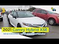 3-Minute Tour of 2021 Toyota Camry Hybrid XSE (Wind Chill Pearl with Black Roof w/ Black Leather)