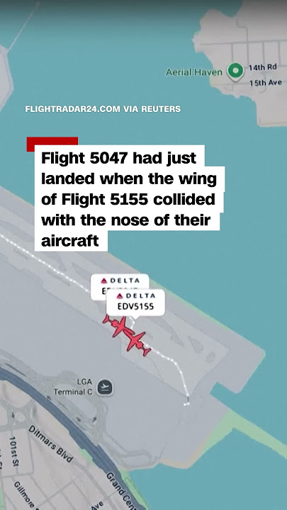Two Delta planes collide at LaGuardia airport