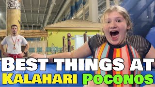 Kalahari Poconos PA Water Park Tour Largest Indoor Resort Water Slides including smoke that thunders