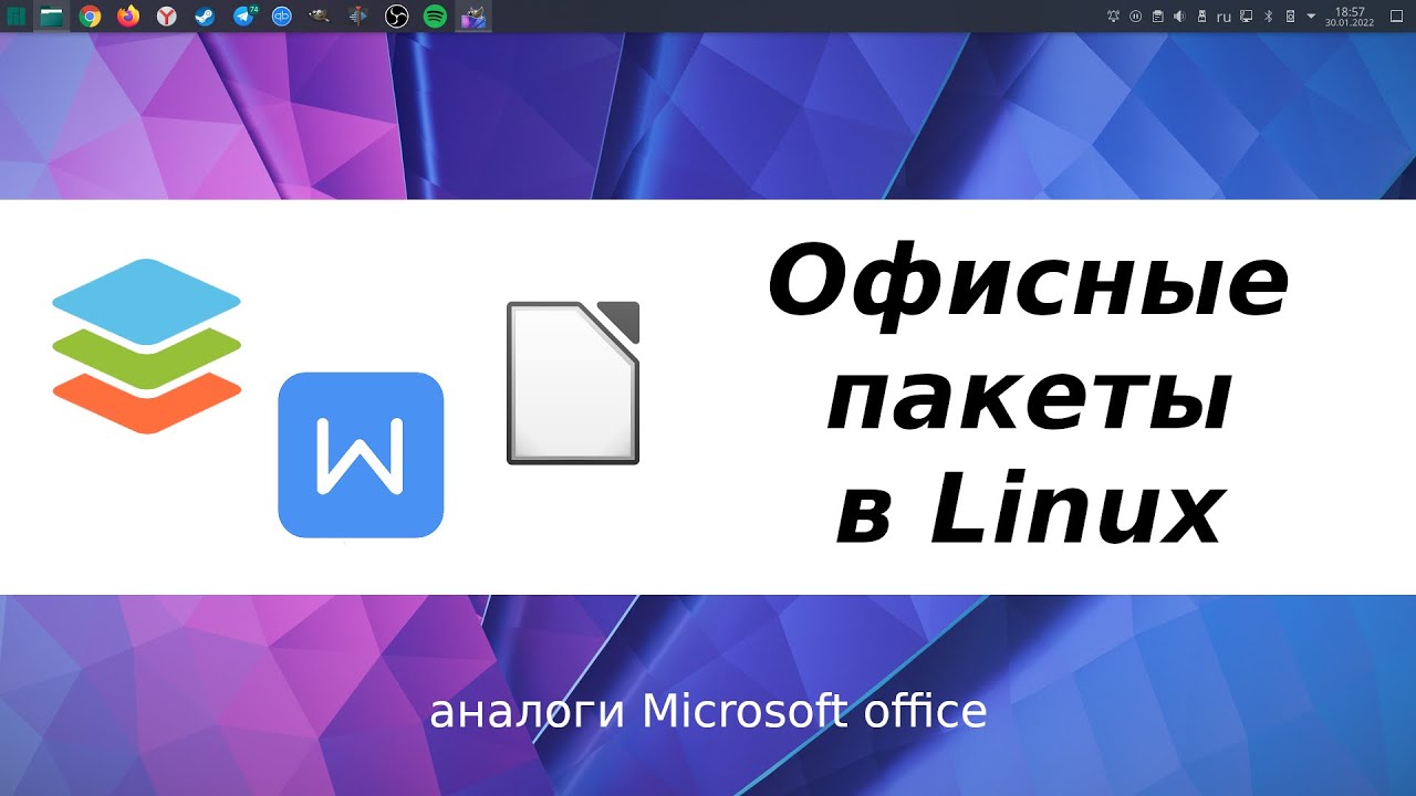 Аналоги Office Linux.