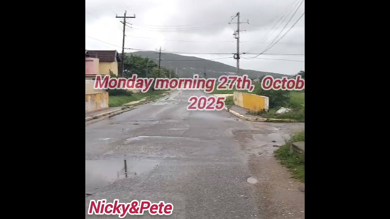 Snail 🐌  moving Hurricane Melissa 🌀,  updates  community as Hurricane Melissa approached Jamaica 🇯🇲 