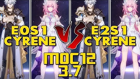 PHAIRENE TEAM! E0S1 CYRENE VS E2S1 CYRENE COMPARISON │ HSR 3.7 V1
