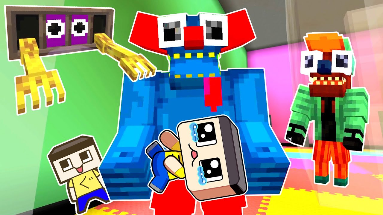 レインボーフレンズとマイクラ鬼ごっこ！【ぐちおのマインクラフト実況