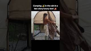 Forest Camping | Heavy Rain Tent Setup #camping