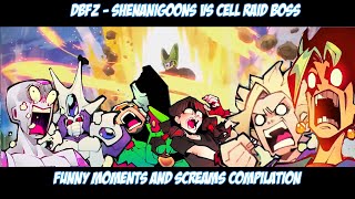 DBFZ - Shenanigoons vs Cell Raid Boss FUNNY MOMENTS AND SCREAMS COMPILATION