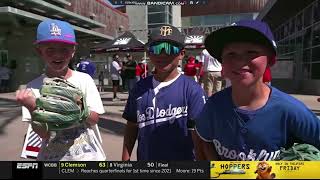 MLB Baseball on ESPN intro Los Angeles Dodgers at Cincinnati Reds