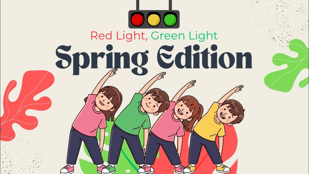 Spring Yoga Freeze Dance | Red Light, Green Light | Brain Break ...