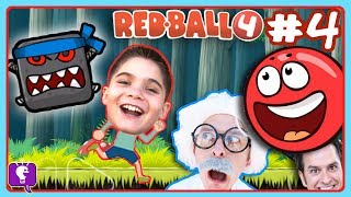 hobbykids teleport into red ball 4 game to rescue hobbyharry