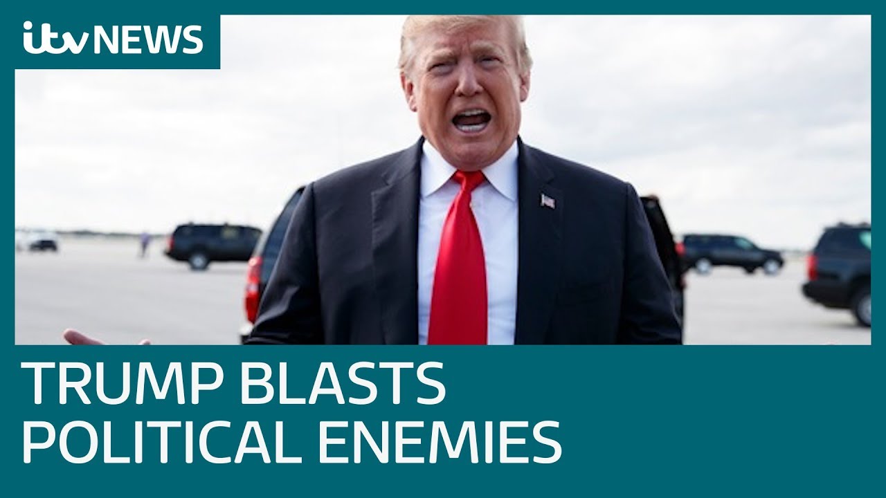 itv news readers Donald Trump slams political enemies | ITV News