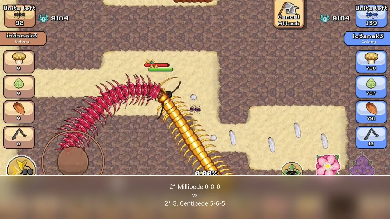 Pocket Ants Millipede (Valentines Event) vs other creatures YouTube