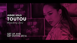 GET UP AND GET DOWN 2016 | Waacking 2on2 Judge Solo | Waacker TouTou (Macau)