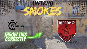 CS2 Inferno Smokes You Must Know Under 5 Minutes!