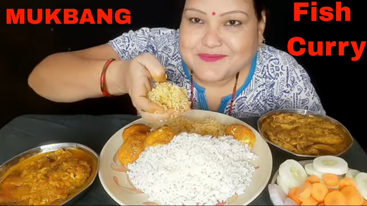 Spicy🔥 Fish Curry with Small Fish Curry, Egg Curry and Basmati Rice