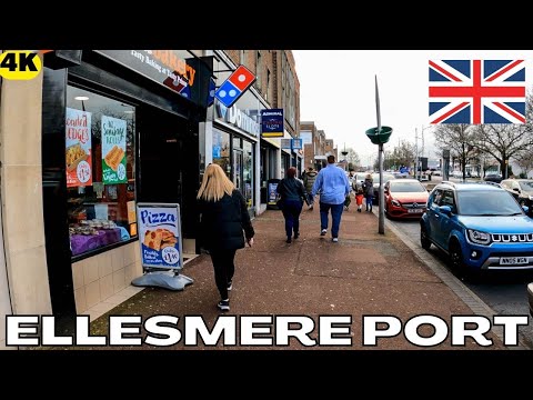 Walk in ELLESMERE PORT England 4k