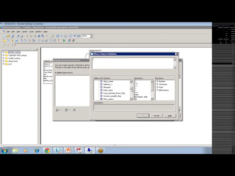 SAP Business Objects Online Tutorials - Part 2