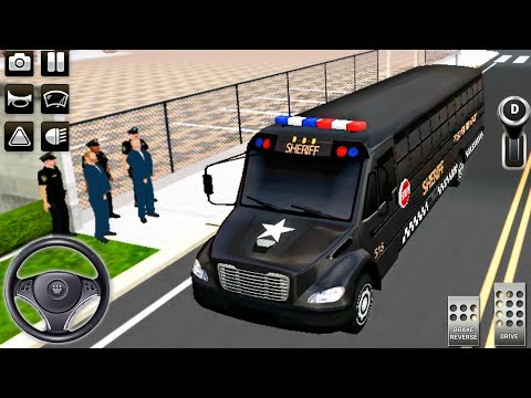 Police Bus Driving Simulator 2019 - 3D Bus Prisoner Transporter Driver - Android GamePlay