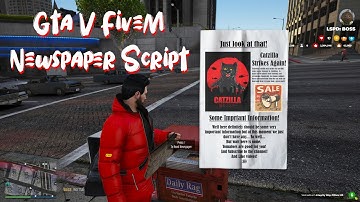 Gta V FiveM FREE Newspaper Script