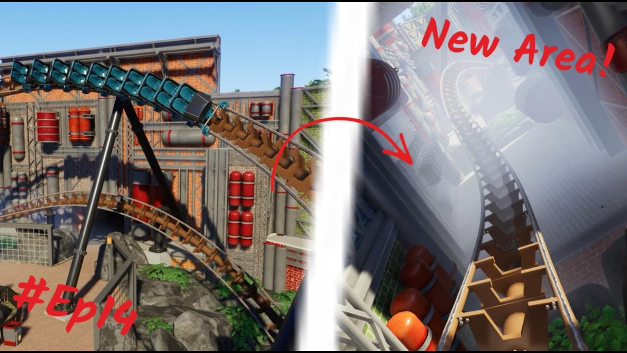 STARTING a STEAMPUNK area in MY THEME PARK!