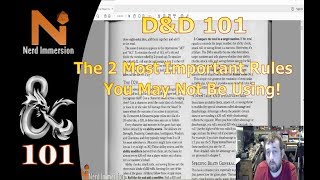 D&D 101: The 2 Most Important Rules You May Not Be Using! | Nerd Immersion