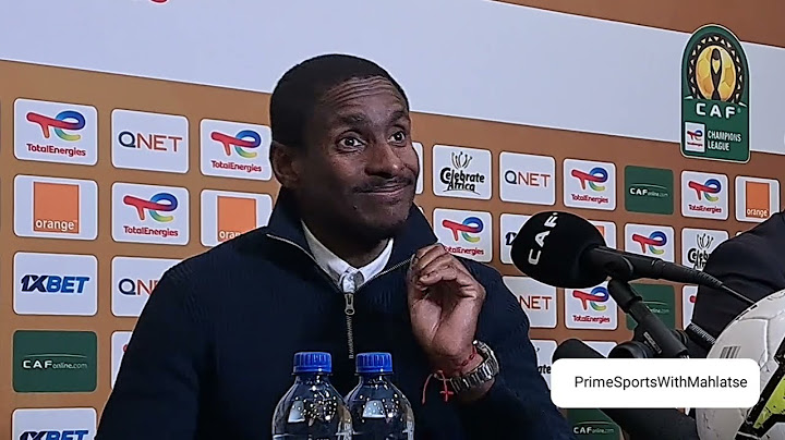 Sundowns 2️⃣➖️2️⃣ Wydad | Post Match Presser
