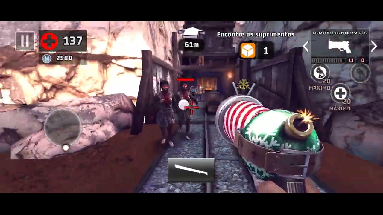 Dead Trigger 2 - Lançador de Bolas de Papel do Papai Noel